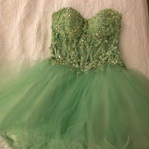 Elegant sequined Jovani strapless dress